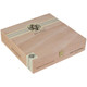 AVO Cigars Classic No. 5 Churchill 20 Ct. Box, wooden cigar box with AVO logo and decorative stripes.
