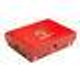 Plasencia Alma Del Fuego Flama Panatela, a box of premium cigars with a sleek red packaging design.