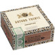 Arturo Fuente Cigars Curly Head Natural 40 Ct. Box, decorative box with gold and black details and a green seal on the side.