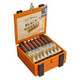 Alec Bradley Cigars Black Market Esteli Robusto 24Ct. Box, an open orange cigar box displaying 24 cigars neatly arranged with clean white and gold labels. Alec Bradley Cigars Black Market Esteli Robusto 24Ct. Box, an open orange cigar box displaying 24 cigars neatly arranged with clean white and gold labels.