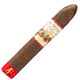 AJ Fernandez New World by AJ Fernandez Cigars Almirante Belicoso 21Ct. Box, a single cigar with a dark brown wrapper and a decorative band featuring artwork and text.