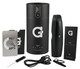 G-Pen G Pen Elite Dry Herb Vaporizer, sleek black portable vaporizer with accessories including brush, USB charging cable, and instruction manuals.