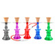 RIP Mia Freezable Acrylic Hookah with LED, 11-inch colorful hookah in various colors including black, pink, red, blue, and green, featuring a textured acrylic body and LED lighting.