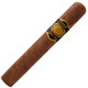 1502 Cigars Black Gold Conquistador 20Ct. Box, a single robust cigar with a dark brown wrapper and a black and gold band featuring the brand's logo and name.