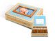Alec Bradley Cigars It's A Boy (Toro) 20 Ct. Box, a gift set featuring a decorative box with a picture of a newborn baby and a section for writing notes, along with a tray of 20 cigars.