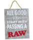 RAW Rustic Wood Sign Good Stories