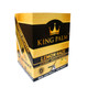 King Palm Mini Rolls Lemon Haze 20/2 Pk, yellow and black packaging box of natural leaf wraps with lemon imagery and product information.