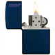 Zippo Navy Matte W/ Zippo Logo