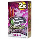 National Almond Honey Double Platinum Blunt Wraps Grape, box containing grape flavored blunt wraps with vibrant purple and pink design, featuring the '2X' label and a graphic of grape swirls.