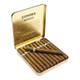 Cohiba Dominican Miniature Cigars 10/10 Tins, open tin containing small cigars with white, black, and red bands.