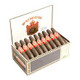Punch Champions Figurado Cigars 25Ct. Box, opened display of cigars with red and white bands in a black and gold box