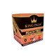 King Palm Wraps King Palm Rollies Rolls Peach Tree 20/2, box of peach flavored natural rolling wraps with two rolls inside for tobacco or herbal use.