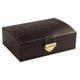 Gurkha Royal Challenge Toro Cigars 20 Ct. Box, black leather cigar box with gold clasp Gurkha Royal Challenge Toro Cigars 20 Ct. Box, black leather cigar box with gold clasp
