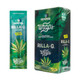 Hempire Wraps Rilla-G 15/4 Packs, image shows a pack of four rillo-sized hemp wraps with a cannabis leaf illustration on the packaging.