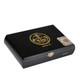 5 Vegas Series 'A' Artisan Cigars 20ct. Box, a black wooden box with gold logo and details for premium cigars.