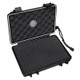 Tommy Bahama Back Nine Golf Series 610 Travel Humidor, open black protective case with foam interior and latching mechanism for carrying and storing cigars. Tommy Bahama Back Nine Golf Series 610 Travel Humidor, open black protective case with foam interior and latching mechanism for carrying and storing cigars.