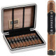 Rocky Patel Travel Case Number 6 Cigars 10 Ct, open travel cigar case with ten cigars inside.