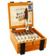 Alec Bradley Black Market Esteli Torpedo Cigars 24Ct. Box, wooden cigar box with cigars inside and one cigar standing upright, featuring branded bands, with a case design that emphasizes the Black Market Esteli product.