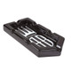 Alec Bradley Badge 6-Finger Ashtray Black, stylish black ashtray with six finger slots for cigars or cigarettes.