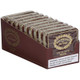 General Cigar Hoyo Excalibur Miniature Cigars 10/20 Tins, box of mini cigars in individual foil wraps in a brown display box. General Cigar Hoyo Excalibur Miniature Cigars 10/20 Tins, box of mini cigars in individual foil wraps in a brown display box.