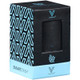 V Syndicate Smartstash THC Elemental Blue Small 3.5-inch Container, black and blue patterned packaging with a transparent window showing the compact container inside.
