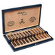 General Cigar Media Noche Cigars Box Sampler 12Ct, a wooden box containing 12 cigars with a sleek design and packaging for premium smoking experience.