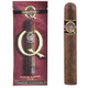 Quorum Maduro Robusto Cigars 6 Ct. Pack, featuring a close-up of one cigar with a brown wrapper and a band, alongside the packaging with the brand logo and product details.