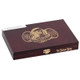 Drew Estate Deadwood Fat Bottom Betty Cigars 10 Ct. Box, a wooden cigar box with a detailed skull and lipstick graphic and gold accents.