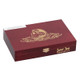 Drew Estate Deadwood Sweet Jane Cigars 24 Ct. Box, a maroon wooden box with gold embossed branding and a skull logo on the top.