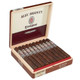 Alec Bradley Tempus Maduro Centuria Cigars 20Ct. Box, open wooden humidor showcasing 20 finely wrapped cigars with detailed band designs inside a branded wooden case.