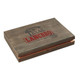 Alec Bradley Texas Lancero Cigars 10Ct. Box, wooden cigar box with Texas Lancero branding in red and black, used for storing and presenting cigars.