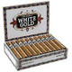 Alec Bradley White Gold Robusto Cigars 20CT Box, open box displaying neatly arranged cigars with white gold branding on the packaging.