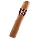 Asylum 13 Authentic Corojo Gordo Cigars 30Ct. Box, a single cigar with a brown wrapper and a red band with white and black details.