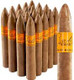 Bahia Trinidad No. 2 Belicoso Cigars Pack of 20, a bundle of handcrafted cigars with a light brown wrapper and orange band featuring the Bahia logo.