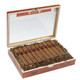 Bohemian Original Brazilian North Beach Cigars 20Ct. Box, open cigar box filled with 20 cigars and decorative wood shavings inside.