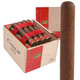 Oliva Cigars Cain by Oliva 'F' Robusto Habano Cigars 24Ct. Box, featuring a full-sized robusto cigar outside the box and a box of cigars inside with a red and natural design.