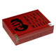 Caldwell Blind Man's Bluff Maduro Toro Cigars 20Ct. Box, red cigar box with black graphic of a man wearing glasses and hat, and text indicating the product name. Caldwell Blind Man's Bluff Maduro Toro Cigars 20Ct. Box, red cigar box with black graphic of a man wearing glasses and hat, and text indicating the product name.