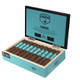 Camacho Ecuador Gordo Cigars 20 Ct. Box, new open box showing 20 cigars with blue and black bands arranged inside a light blue packaging