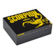 Camacho Scorpion Sun Grown Super Gordo Cigars 10Ct. Box, black packaging with yellow graphic of a scorpion and bold yellow text.