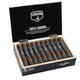 Camacho Triple Maduro Robusto Cigars 20Ct. Box, open cigar box displaying 20 individually wrapped cigars with dark wrappers and Camacho branding.