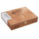 Casa Fernandez Aganorsa Leaf Signature Selection Toro Cigars 20Ct. Box, brown wooden cigar box with branding and a gold emblem