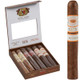 Altadis Romeo Y Julieta 1875 Lovers Cigar Sampler 6Ct, a box containing six cigars with their individual wrappers displayed alongside a single unwrapped cigar, all featuring the brand's distinctive orange and white band.