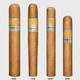 CLE Connecticut 550 Cigars 25Ct. Box, pack of four cigars with different sizes—60x6, 11/18, 46x5¾, and 50x5—and labeling showing the brand and origin.