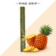 King Palm Mini Rolls 15/5PK Pine Drip, rolled herbal leaf product with pine drip flavor, accompanied by fresh pineapples and pineapple slices. King Palm Mini Rolls 15/5PK Pine Drip, rolled herbal leaf product with pine drip flavor, accompanied by fresh pineapples and pineapple slices.