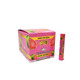 King Palm Wraps King Palm Terpene Infused Mini Cones Single Display 24ct, colorful packaging featuring images of guava fruit and a single pink mini cone.