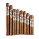 Ave Maria Cigars Sampler 8Ct, image of eight cigars with Ave Maria brand labels arranged in a row.