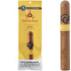 Punch Montecristo Classic Toro Individually Humidified Boat, premium cigar in a brown wrapper with a black and gold band, presented next to its yellow humidified packaging for freshness. Punch Montecristo Classic Toro Individually Humidified Boat, premium cigar in a brown wrapper with a black and gold band, presented next to its yellow humidified packaging for freshness.