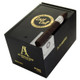 AJ Fernandez Last Call Maduro by AJ Fernandez Flaquitas Cigars 25Ct. Box, black packaging with gold and white branding and a single smoked cigar on top.