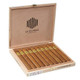 Warped La Colmena Amado No.44 10 Ct Box, open wooden cigar box containing ten cigars with labels
