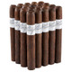 Villazon Maduro Cigars, a bunch of premium dark brown cigars with white labels.